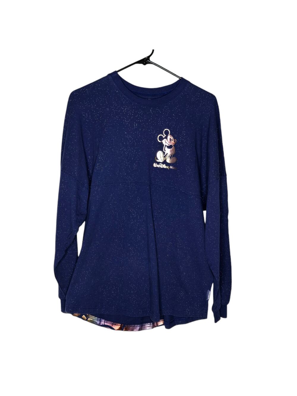 Walt Disney World 50th Celebration Spirit Jersey Blue Multicolor Women's Small